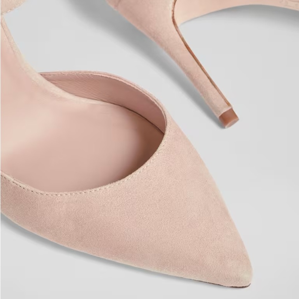 LK Bennett Monet Beige Suede Ankle Strap Heels in Beige Tan size 42/US 11.5 $425 - Picture 2 of 14